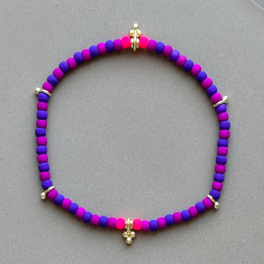 MINI ROC STRIPE PURPLE FUCHSIA